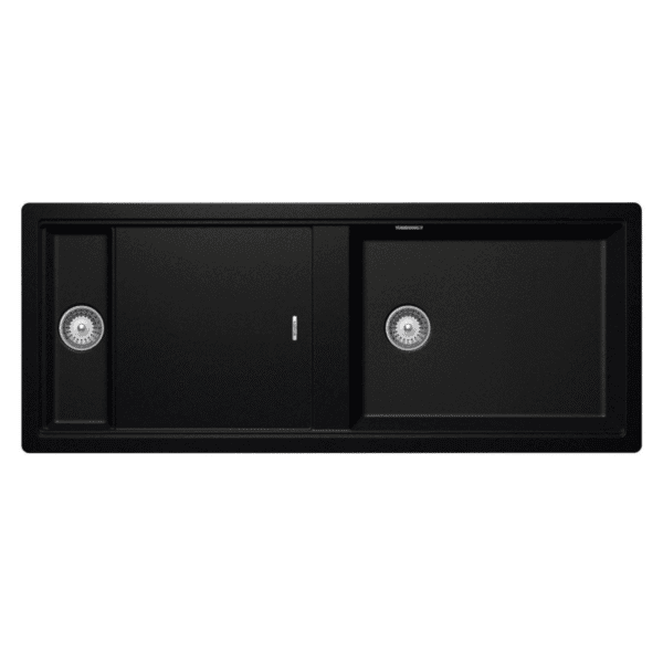 PILETA ALEMANA PREPSTATION D-150 - MAGNA (NEGRO INTENSO) - 114 x 46 cm