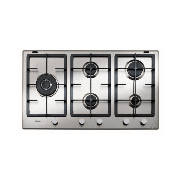 ANAFE A GAS INOX 5 HORNALLAS 90CM WHIRLPOOL (WGMA9522IX)