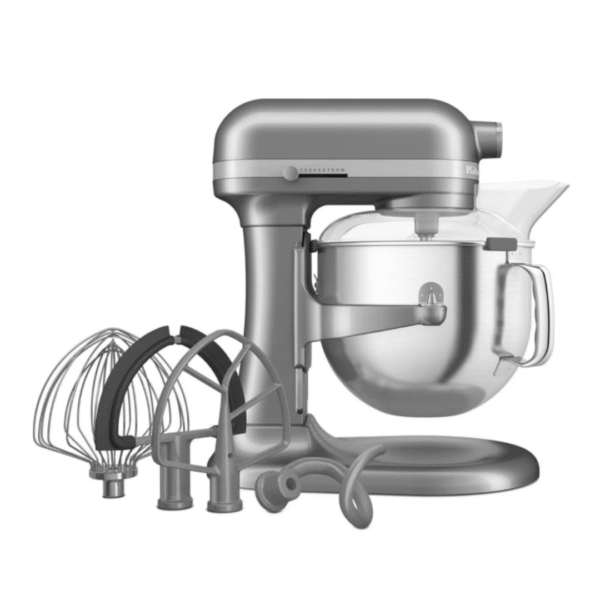 BATIDORA KITCHENAID (COYOTE) CON TAZÓN ELEVABLE/ 6.6 LITROS/ 6 ACCESORIOS/ 11 VELOCIDADES/ SILVER/ RKSM70SKXRCU