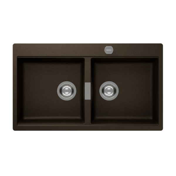 Bacha de cocina pileta alemana Schock Horizont N200 bronce (86 x 50 cm)