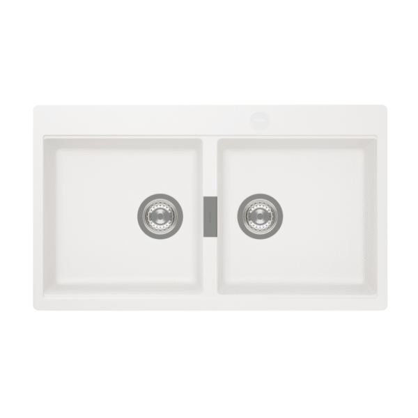 Bacha de cocina pileta alemana Schock Horizont N200 blanco (86 x 50 cm)