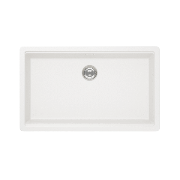 Bacha de cocina pileta alemana Schock Greenwich N-100 XL color blanco (75 x 45,5 cm)