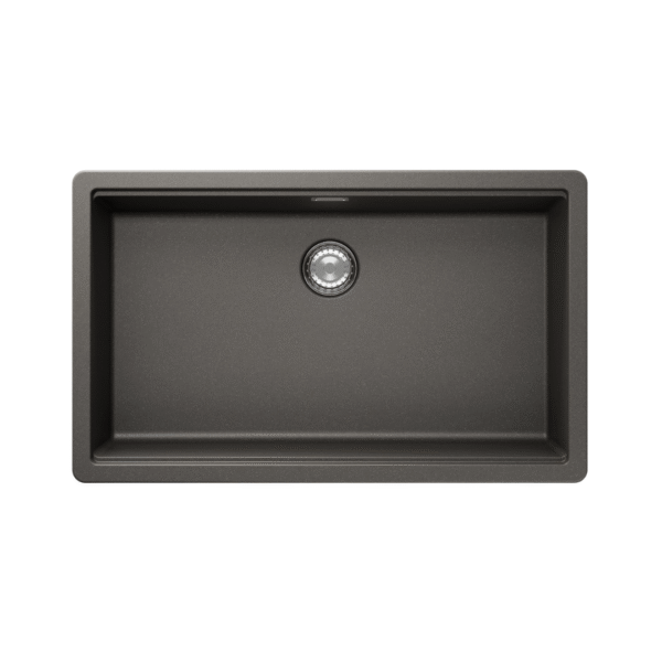 Bacha de cocina pileta alemana Schock Greenwich N-100 XL color gris (75 x 45,5 cm)