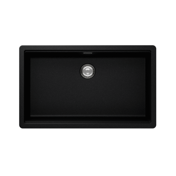 Bacha de cocina pileta alemana Schock Greenwich N-100 XL color negra (75 x 45,5 cm)