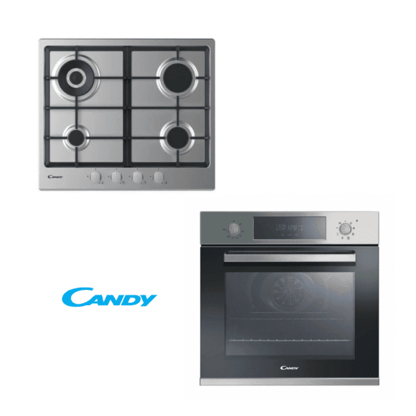 Combo Candy Horno electrico 65lts FCP605X + Anafe a gas 60cm CHG6BRWPX