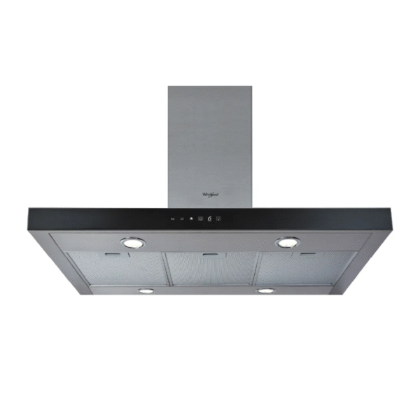CAMPANA DE ISLA WHIRLPOOL 100CM NEGRO INOX (WAF10RPIM)