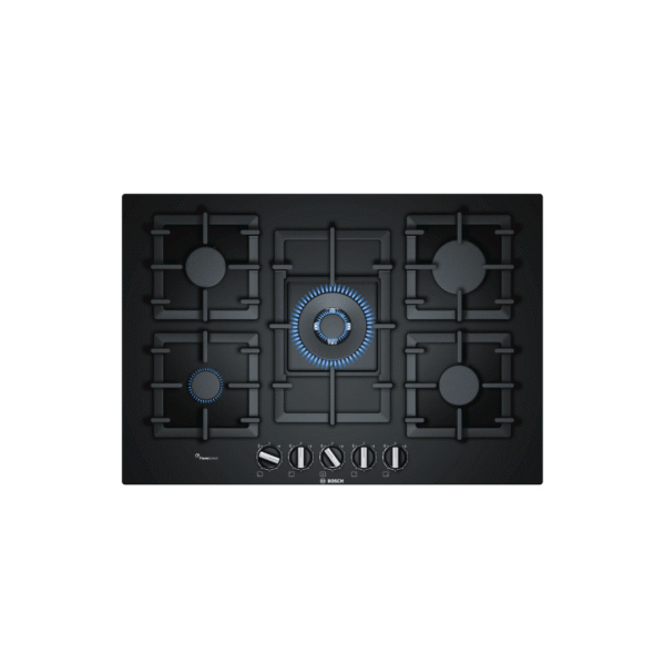 Anafe a gas Bosch vidrio negro 75cm