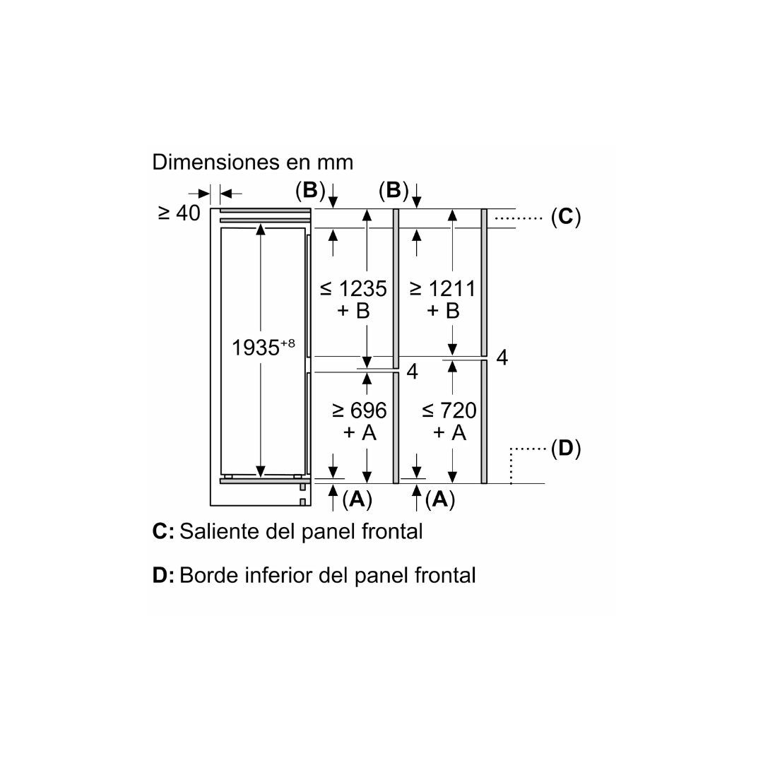 heladera panelable Bosch KBN96VFE0 (9)