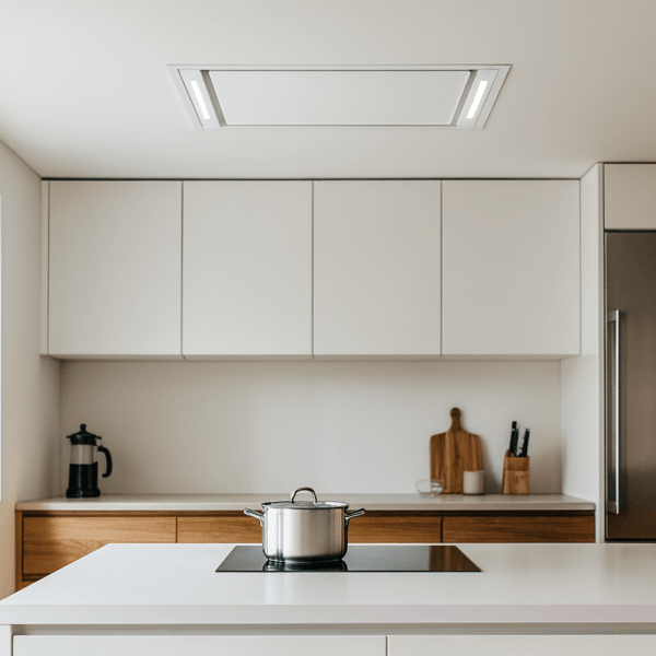 Campana de techo italiana Sirius SLT 958 BRHM 90CM blanco