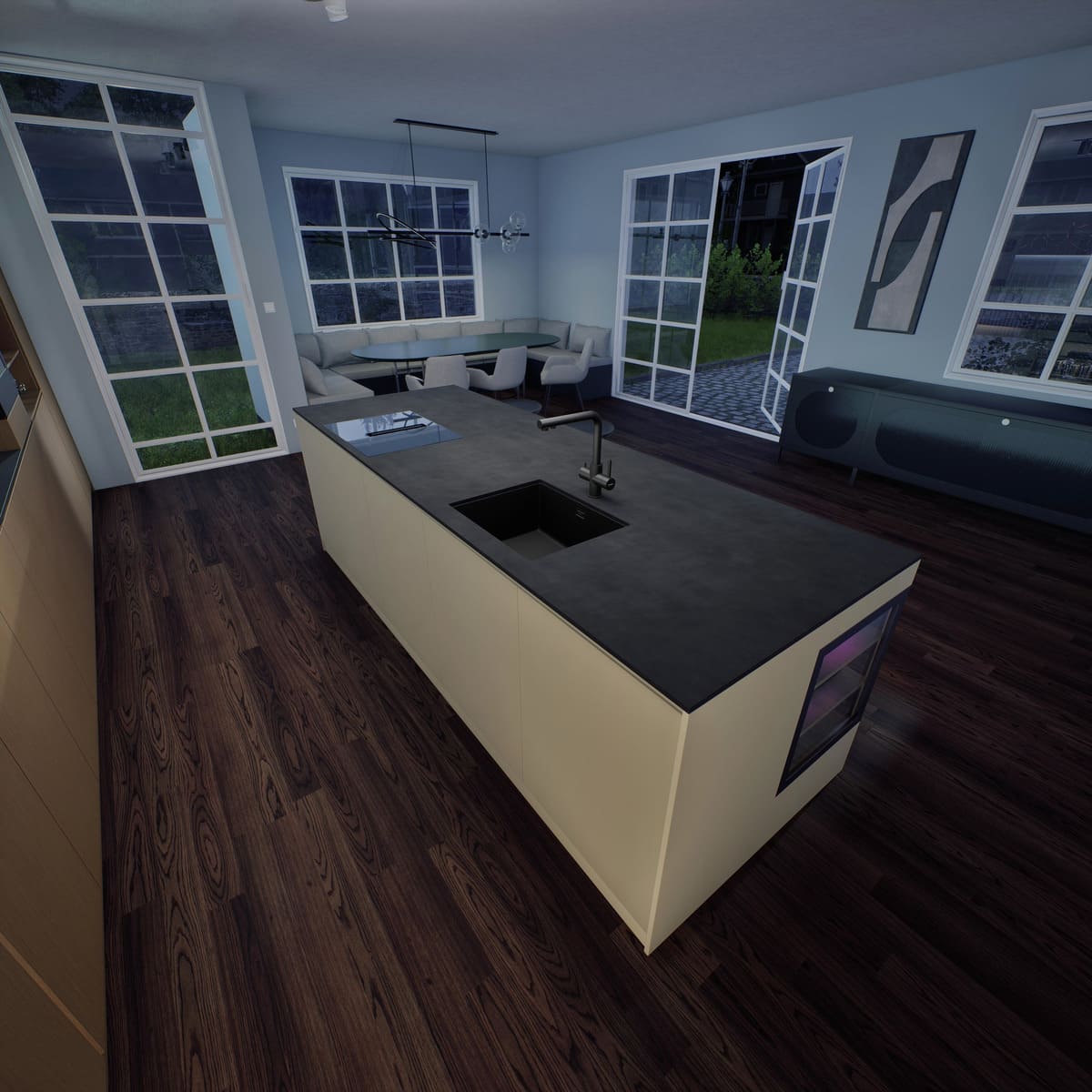 Grifería Vitus Pull-out negra Grifería Vitus Pull-out negra