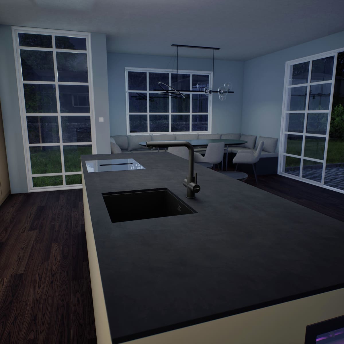 Grifería Vitus Pull-out negra Grifería Vitus Pull-out negra