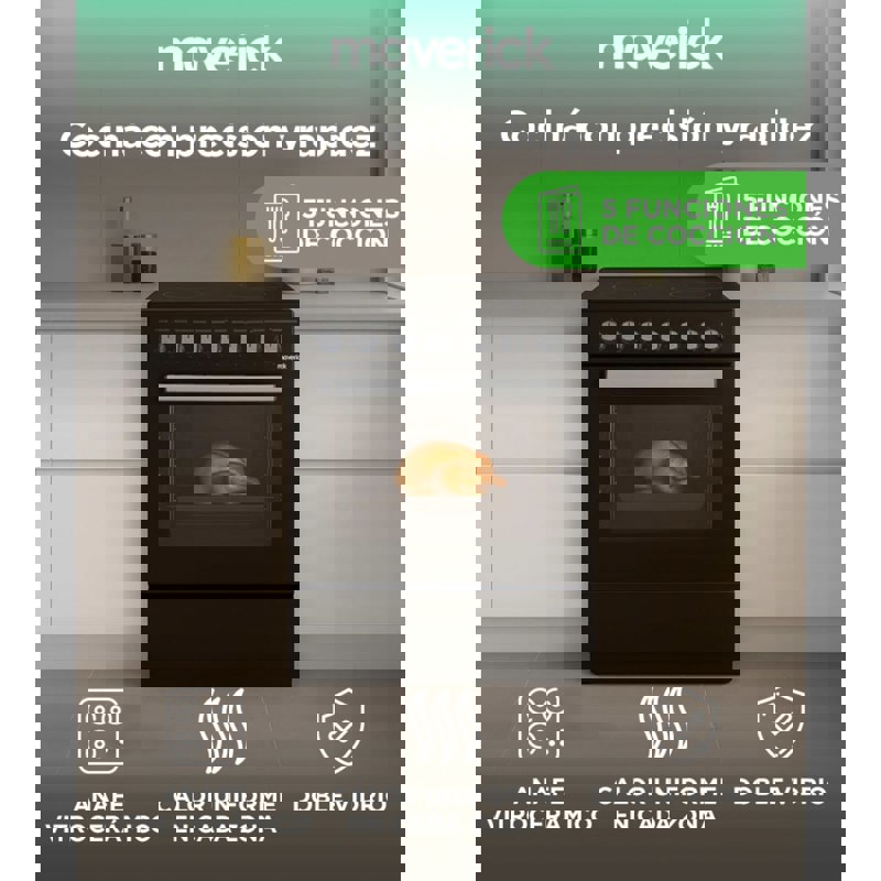 Cocina Maverick homo 507 negra 3