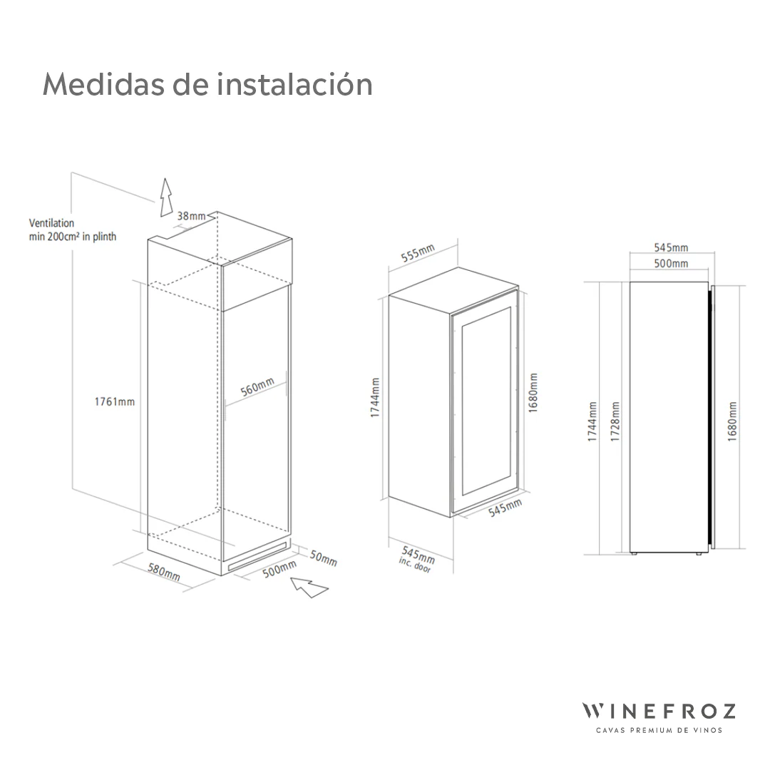Cava panelable Winefrox 8