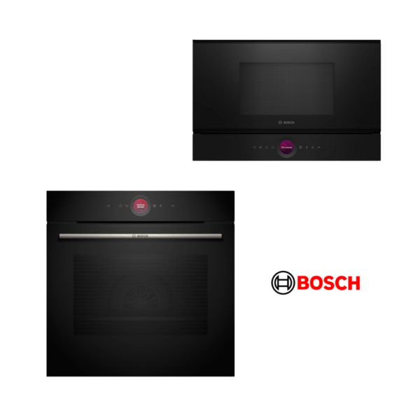 Torre Bosch serie 8: Horno eléctrico HBG7241B1 + Microondas BEL7321B1