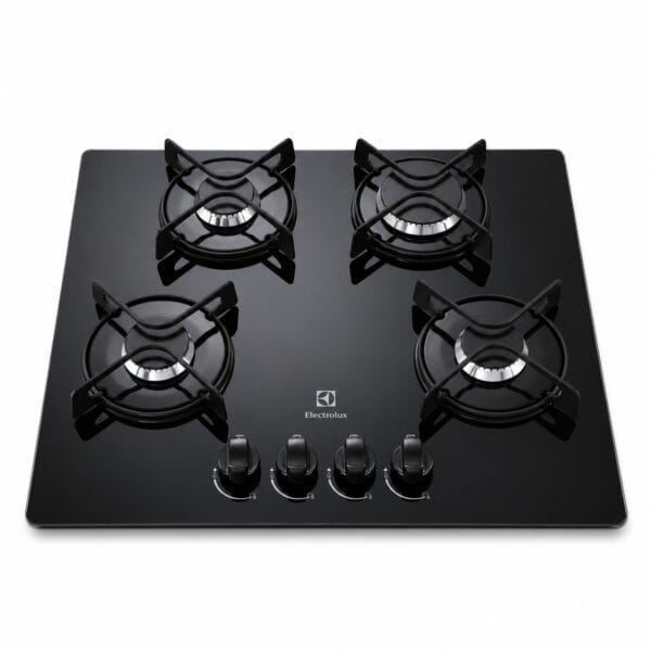 Anafe a gas Electrolux 4 hornallas – Cristal negro – GC60M