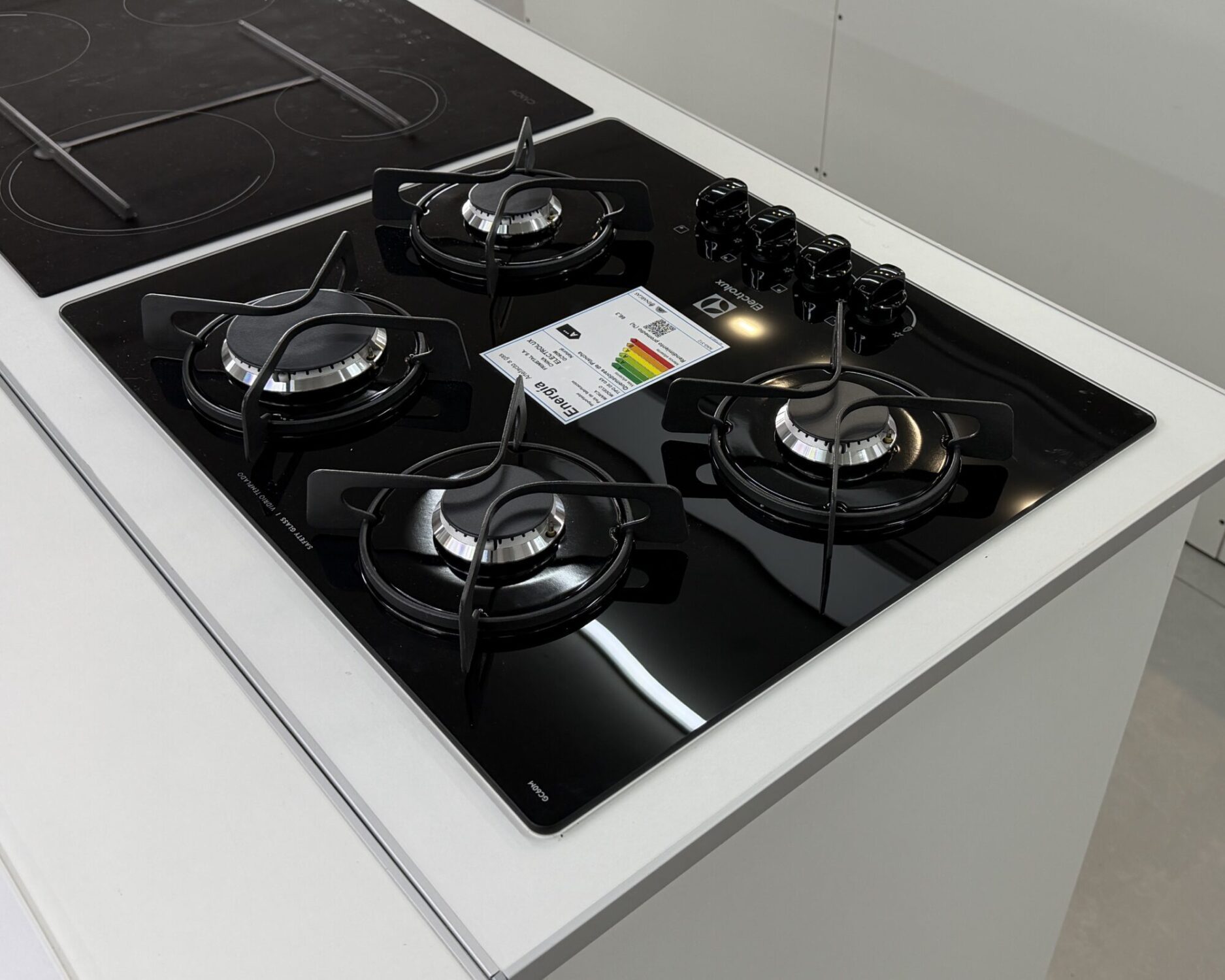 Anafe a gas Electrolux 4 hornallas – Cristal negro – GC60M