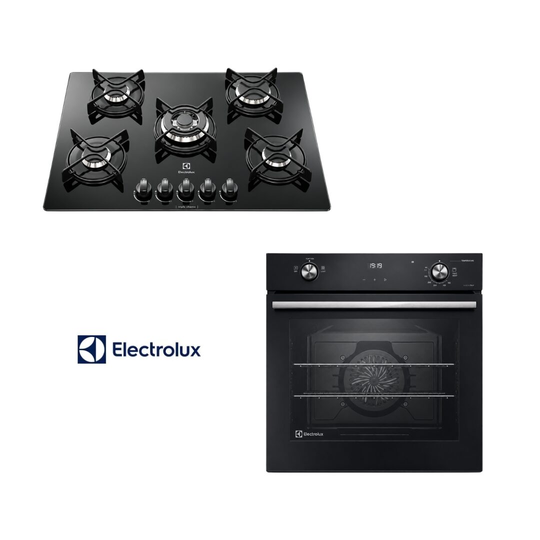 COMBO GAS 02 ELECTROLUX: Horno a gas 80L OE8GH + Anafe a gas 75cm GC75M