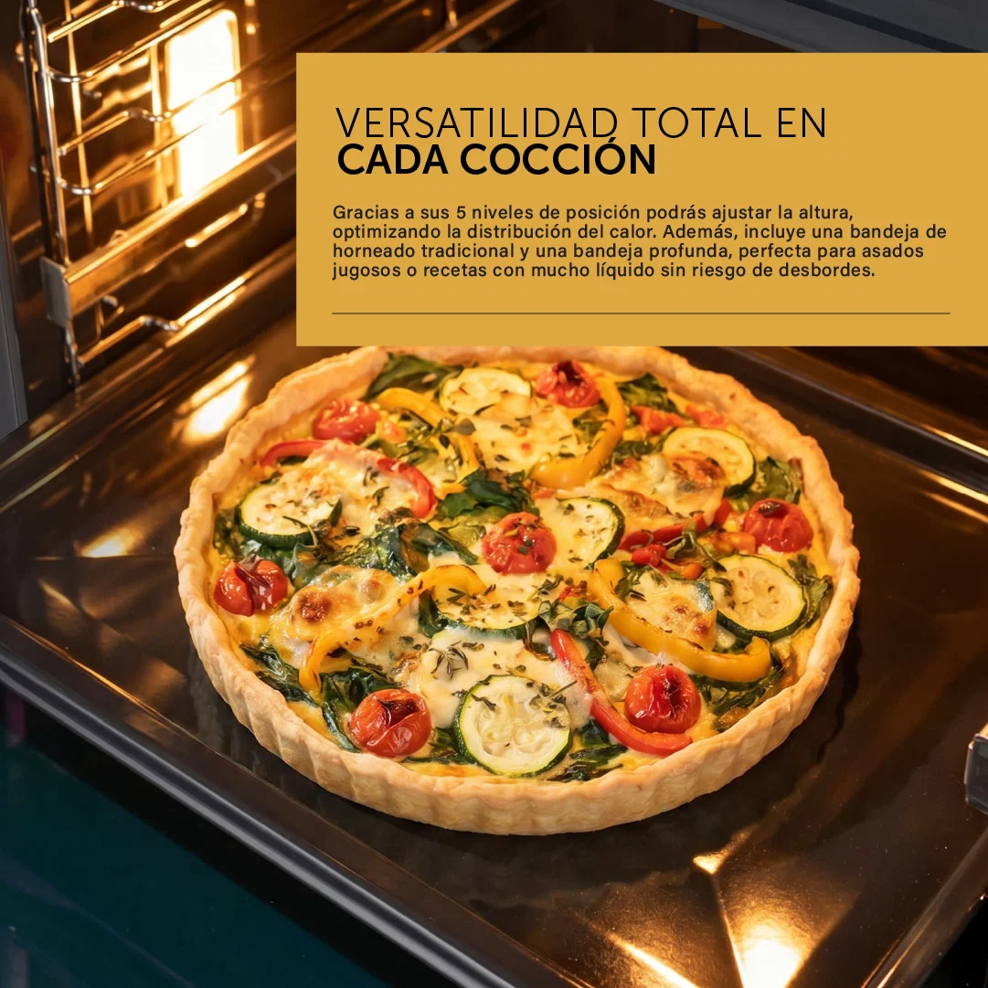 Horno a Gas Empotrable VONDOM - 60 cm/ 81 Litros/ TNC60GAS - Imagen 4