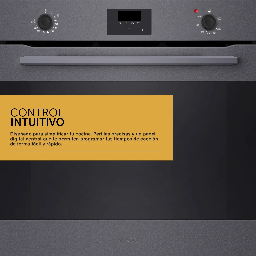 Horno a Gas Empotrable VONDOM - 60 cm/ 81 Litros/ TNC60GAS - Imagen 5