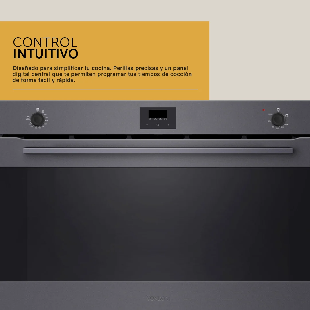 Horno a Gas Empotrable VONDOM - 90 cm/ 133 Litros/ TNC90GAS - Imagen 4