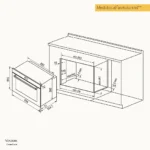 Horno a Gas Empotrable VONDOM - 90 cm/ 133 Litros/ TNC90GAS - Thumbnail Image 6