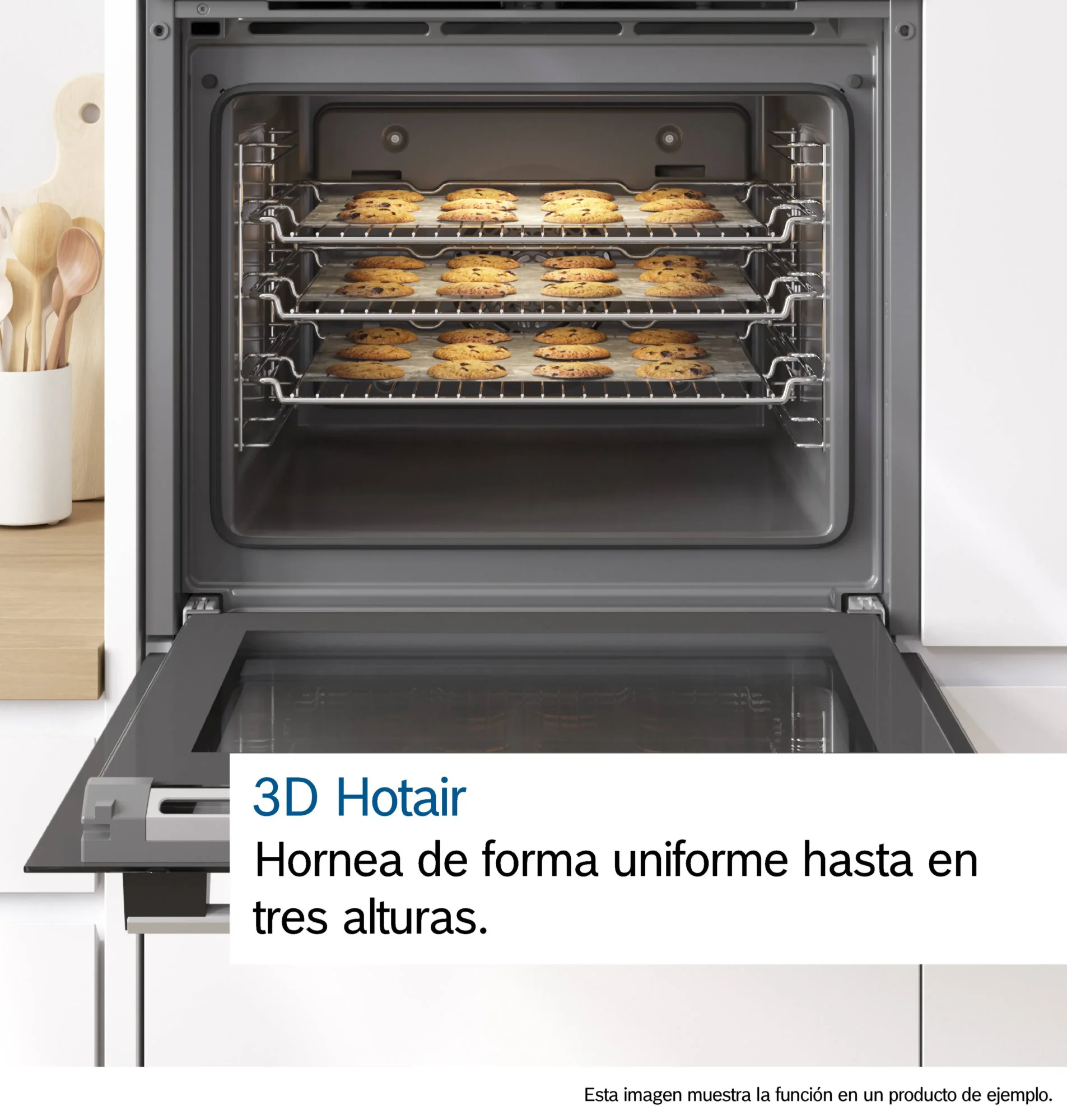 Horno Eléctrico Empotrable Bosch Serie 4 HRG572ES3 71 Litros con Vapor, Air Fry y Limpieza Pirolítica – Inox