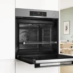 Horno Eléctrico Empotrable Bosch Serie 4 HRG572ES3 71 Litros con Vapor, Air Fry y Limpieza Pirolítica – Inox