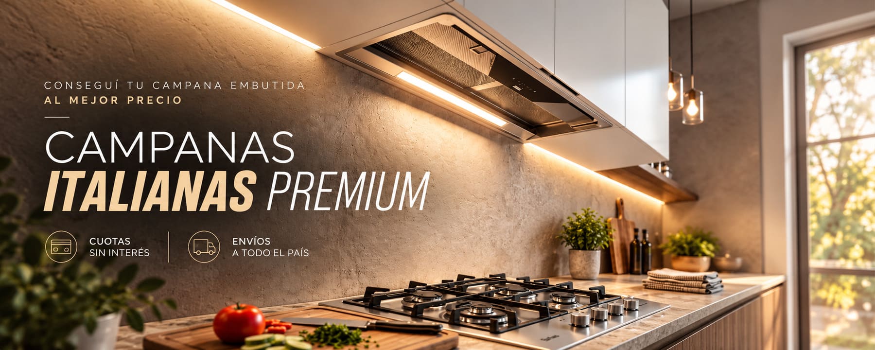 Campanas de cocina embutidas — Kaliteknos Campanas de cocina embutidas — Kaliteknos